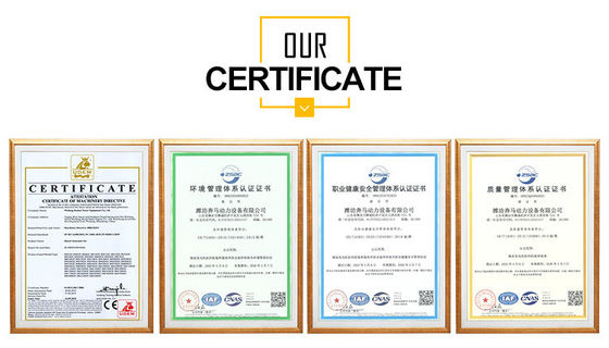 Conjunto de gerador a diesel de 100 kW certificado ISO9001 com motor Weifang e interruptor automático