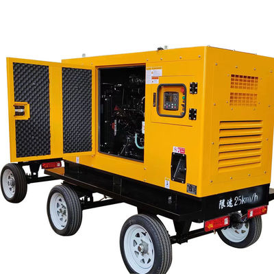 30KW Kangmingsi Gerador Conjunto com ISO9001 Sound Attenuated Enclosure Sistema de refrigeração por água Trailer móvel e Auto Start