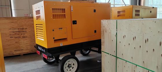 30KW Kangmingsi Gerador Conjunto com ISO9001 Sound Attenuated Enclosure Sistema de refrigeração por água Trailer móvel e Auto Start