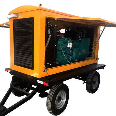 Comutador automático 120KW Dongfeng Kangmingsi Diesel Generator Set Trailer com abrigo para chuva