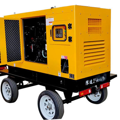 37.5KVA Gerador diesel de caixa silenciosa para reboque móvel para alimentação de emergência portátil