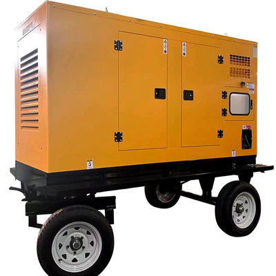 125KVA Mobile Trailer Diesel Generator Set com módulo de profundidade do mar e auto-iniciação