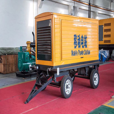 100KW Weichai gerador diesel portátil com filtro de ar e caixa insonorizada