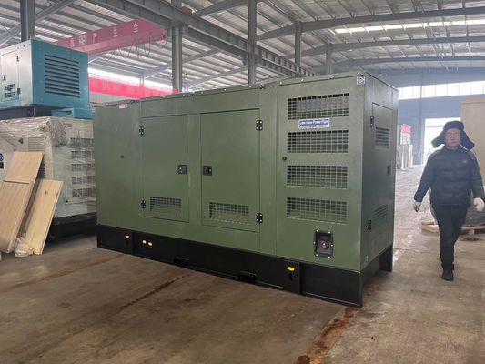 375KVA 400V Silent Box Diesel Generator Set para Emergency Backup Power Supply em Guangxi