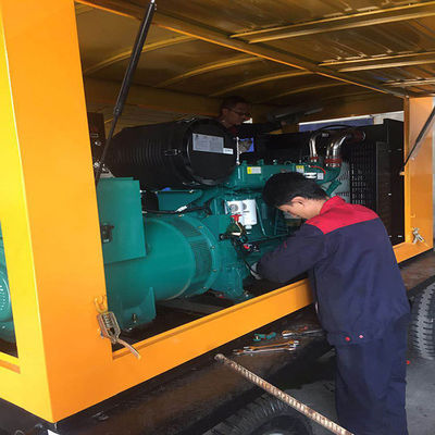 200KW Weichai Diesel Generator Set Trailer com motor de cobre puro e sistema de resfriamento por água