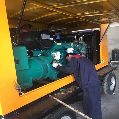 200KW Weichai Diesel Generator Set Trailer com motor de cobre puro e sistema de resfriamento por água