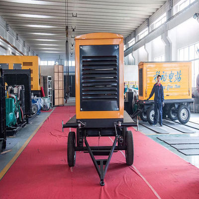 125KVA Weichai Mobile Trailer Rainproof Canopy Diesel Generator Set 100KW Backup Emergency Power Supply Auto-Start