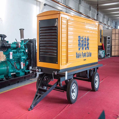 125KVA Weichai Mobile Trailer Rainproof Canopy Diesel Generator Set 100KW Backup Emergency Power Supply Auto-Start
