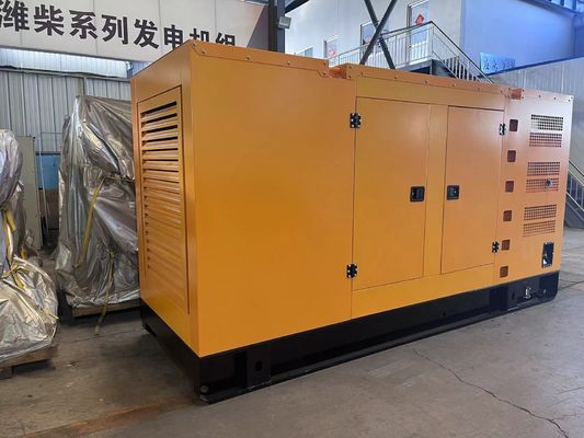 Sistema de refrigeração por água 300KW Yuchai gerador a diesel conjunto para silêncio caixa de energia de reserva