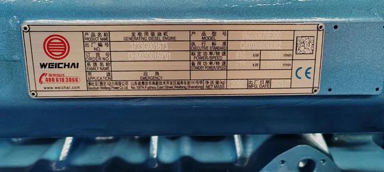 400V 1500RPM 550KW Weichai gerador a diesel conjunto para grande escala de energia de emergência